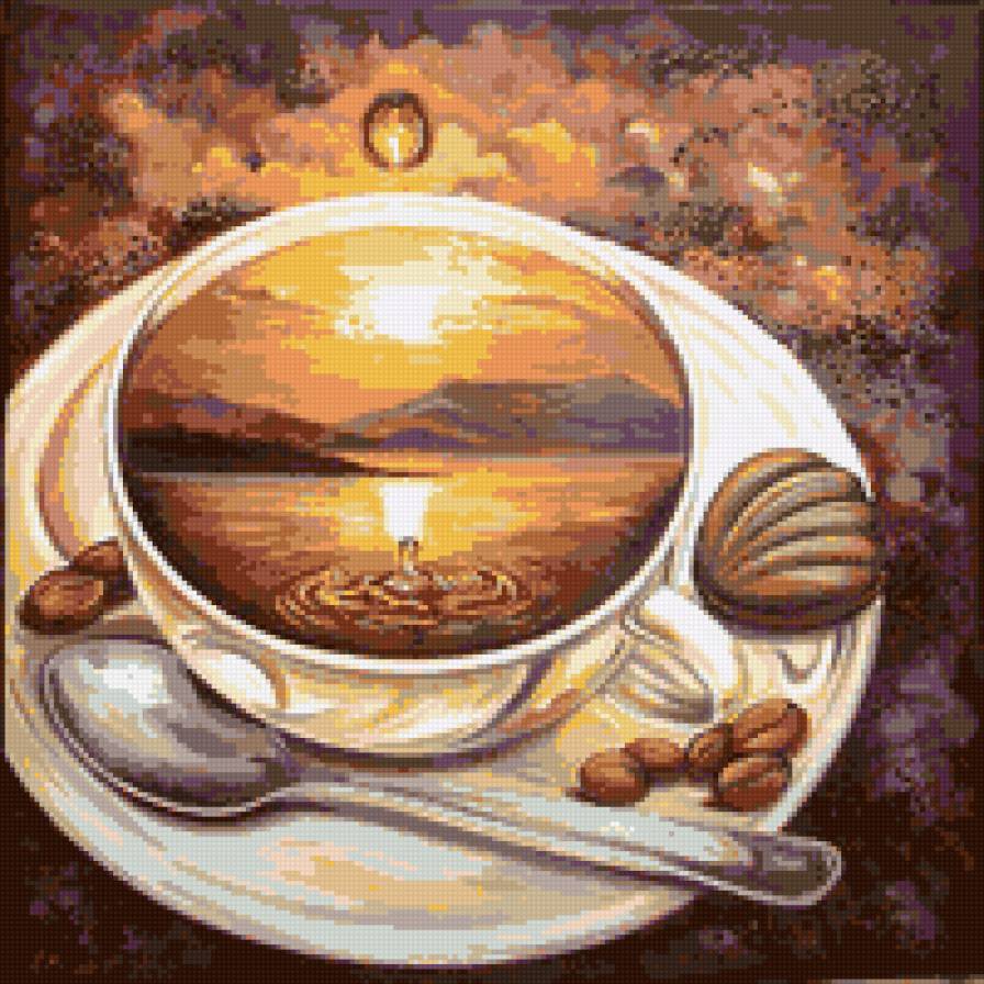 Кофе на закате - для кухни, кофе, кухня - предпросмотр