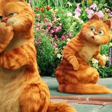 Схема вышивки «гарфилд»