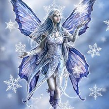 Схема вышивки «фея зимы»