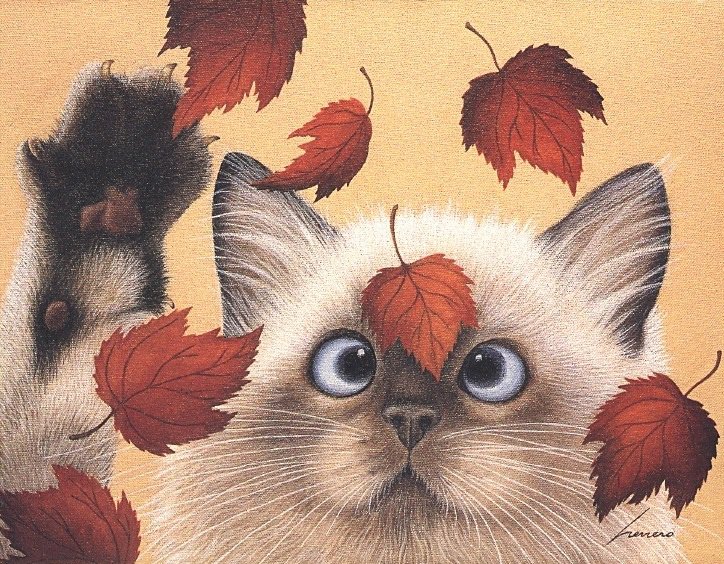 Котенок - живопись, животные, коты - оригинал