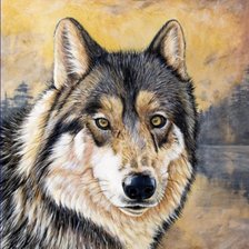 Схема вышивки «Серия "Волки"»