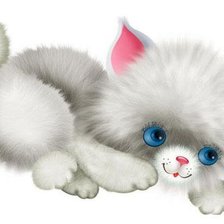 Схема вышивки «котик»