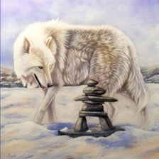 Схема вышивки «Серия "Волки"»