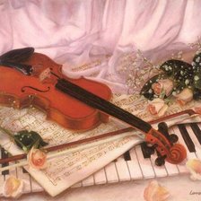 Схема вышивки «музыка»