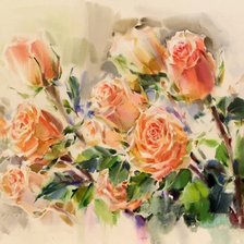 Схема вышивки «розы»