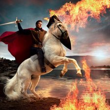 Схема вышивки «рыцарь»