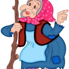 Схема вышивки «баба-яга»