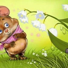 Схема вышивки «мышка»