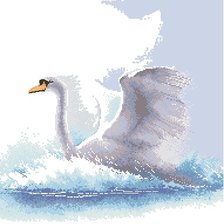 Схема вышивки «Лебедь белая»