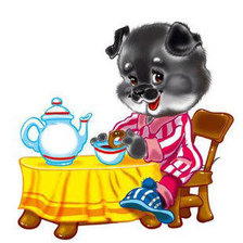 Схема вышивки «собачка»