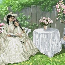 Схема вышивки «Счастливые минуты»