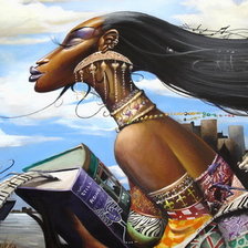 Схема вышивки «девушка»