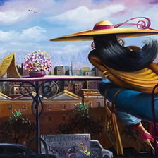 Схема вышивки «девушка»