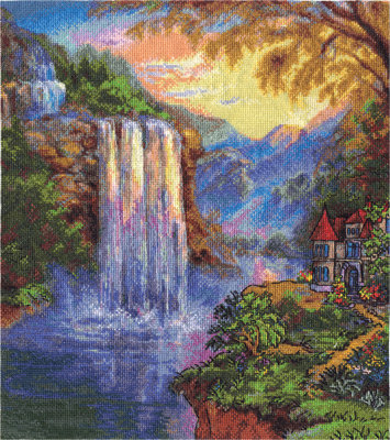 Сказочная страна - природа, вода, водопад, пейзаж - оригинал