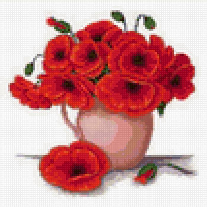 красные маки - предпросмотр