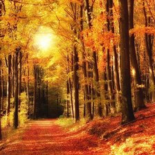 Схема вышивки «осень золотая»