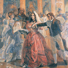 Схема вышивки «СЕРИЯ "БАЛ". БАЛ В ПЕТЕРБУРГСКОМ ДВОРЯНСКОМ СОБРАНИИ»