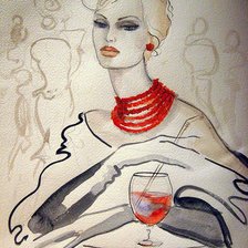 Схема вышивки «женский образ»