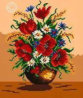 Маки и ромашки - цветы, ромашки, букет, маки - оригинал