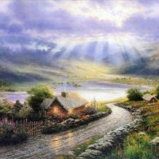 Схема вышивки «Пейзаж»