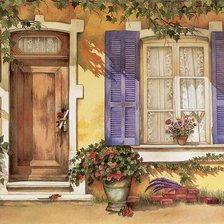 Схема вышивки «У дома»