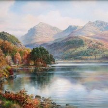 Схема вышивки «пейзаж»