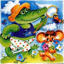 Схема вышивки «веселые картинки»