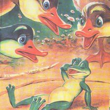 Схема вышивки «лягушка путешественница»