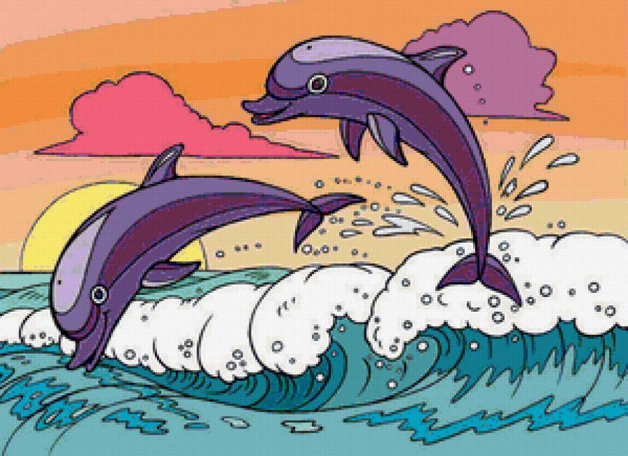 дельфины - предпросмотр