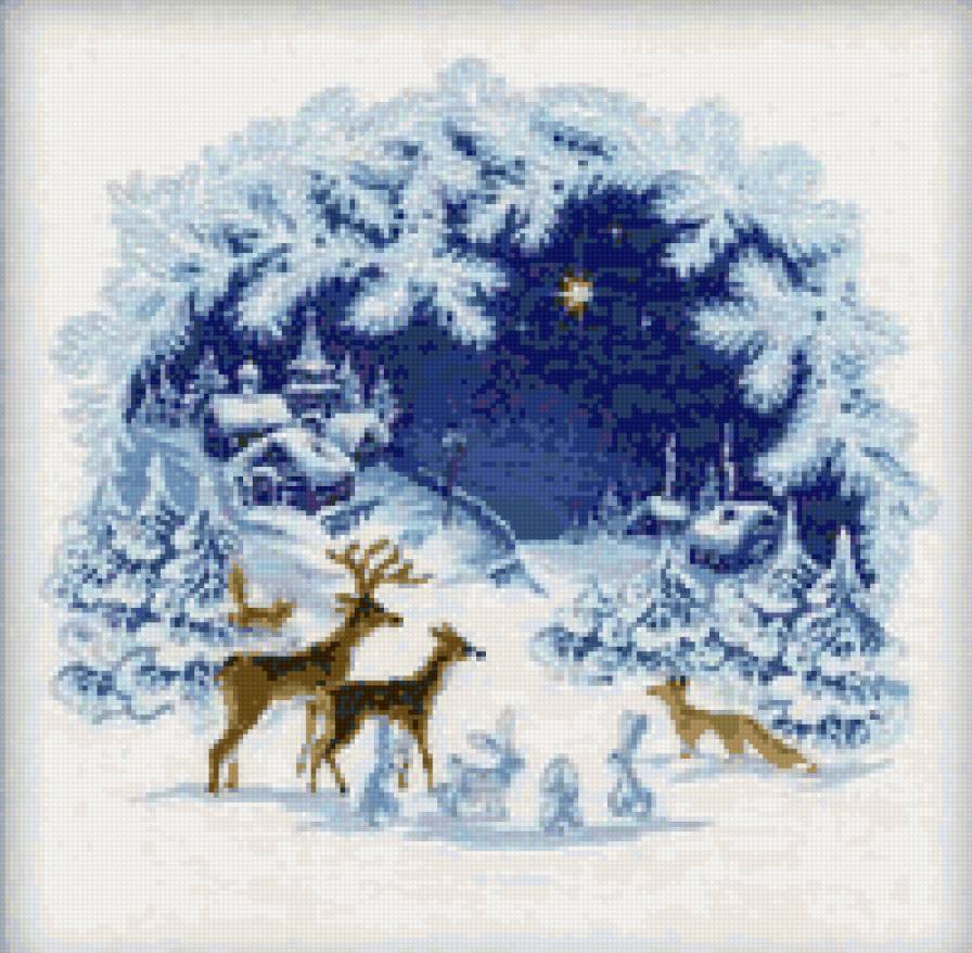 Зимняя сказка - лес, природа, снег, зима, пейзаж - предпросмотр