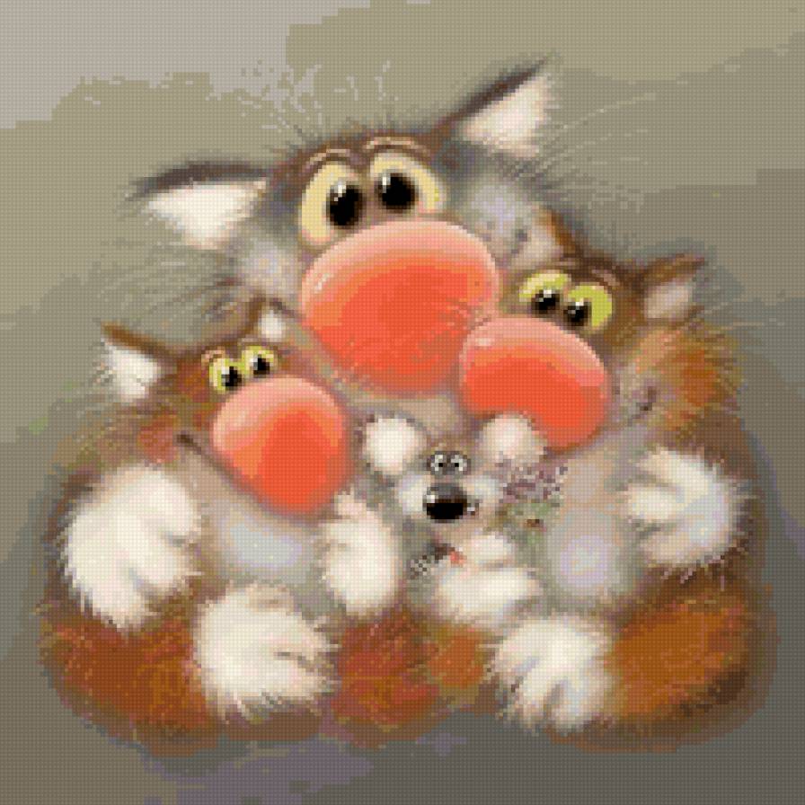 ДРУЖБА :) - животные, мышки, кошки - предпросмотр