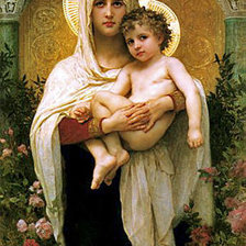 Схема вышивки «мадонна»