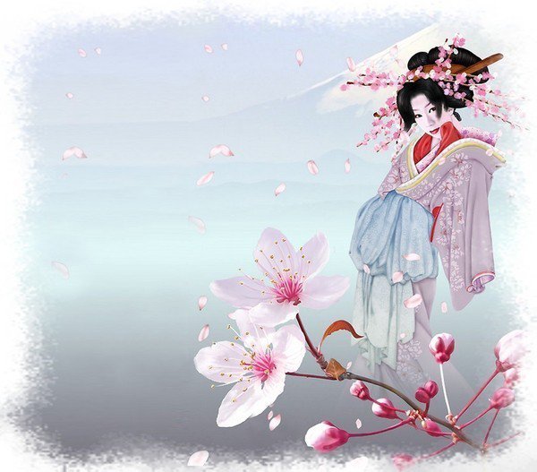 гейша - япония, гейша, девушка - оригинал