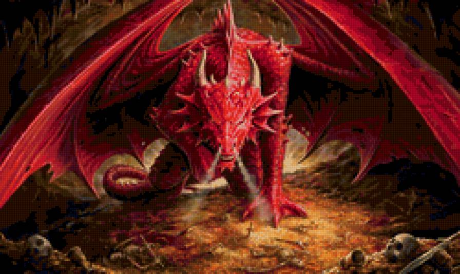 Дракон - фэнтези, дракон - предпросмотр