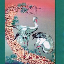 Схема вышивки «Аисты»