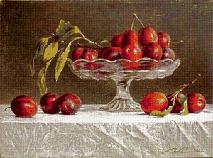 Сливы - натюрморт, сливы - предпросмотр