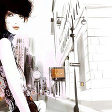 Схема вышивки «В городе»