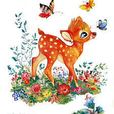 Схема вышивки «бемби»