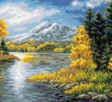 Схема вышивки «Пейзаж»
