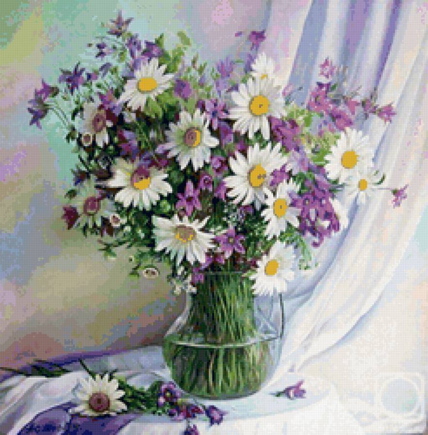 ромашки - букет, ромашки, цветы - предпросмотр