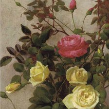 Схема вышивки «розы»