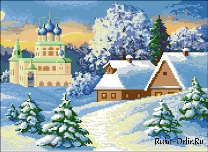 Зимний пейзаж - снег, зимний пейзаж, зимние домики, зима, домики, домик, природа - оригинал