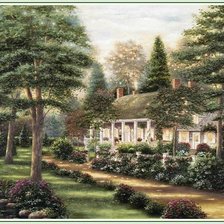 Схема вышивки «Там, где нет тревог»