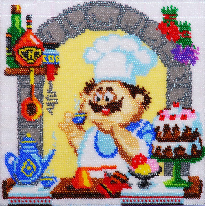 Серия "Веселый повар "Десерт" - для кухни, рисунок, сладости, еда, повар, торт, десерт - оригинал