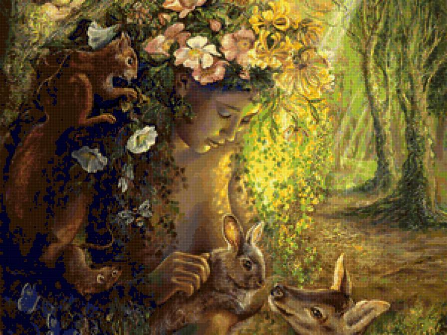 девушка - фея, природа, девушка, фэнтэзи, сказка - предпросмотр