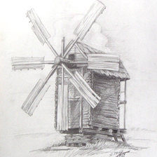 Схема вышивки «мельница»