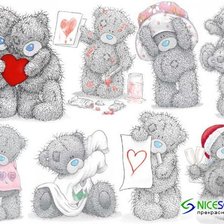 Схема вышивки «тедди»