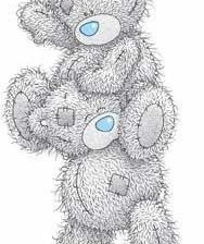 Схема вышивки «тедди»