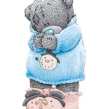 Схема вышивки «тедди»