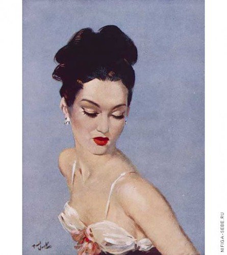 Серия "В французском стиле" - девушка - оригинал